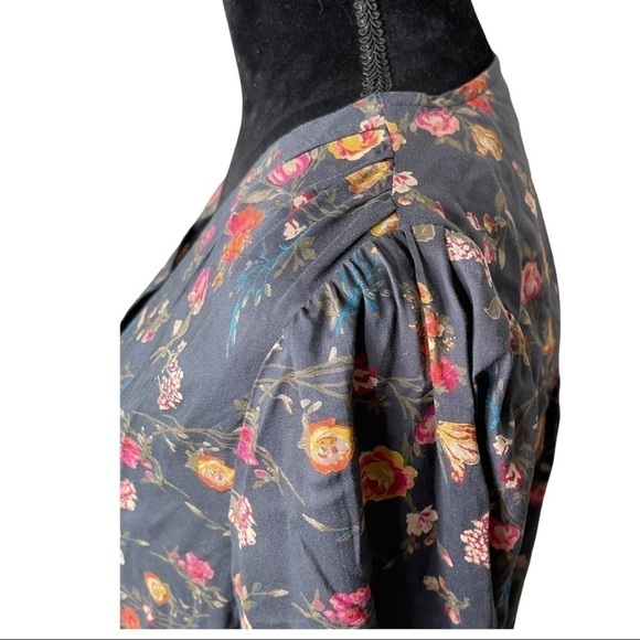 Lucky Brand All Over Floral Print Long Sleeve Button Down Shirt Size Small - Picture 4 of 8